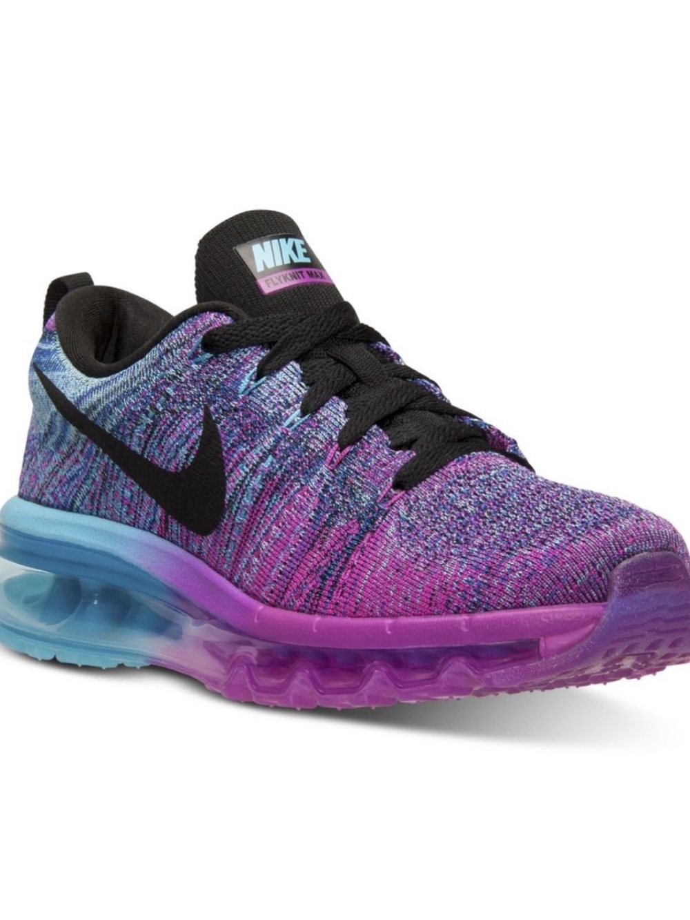 Nike | FlyKnit Air Max | Fuschia Flash/ Clearwater/ Chlorine Blue | sz 9.5